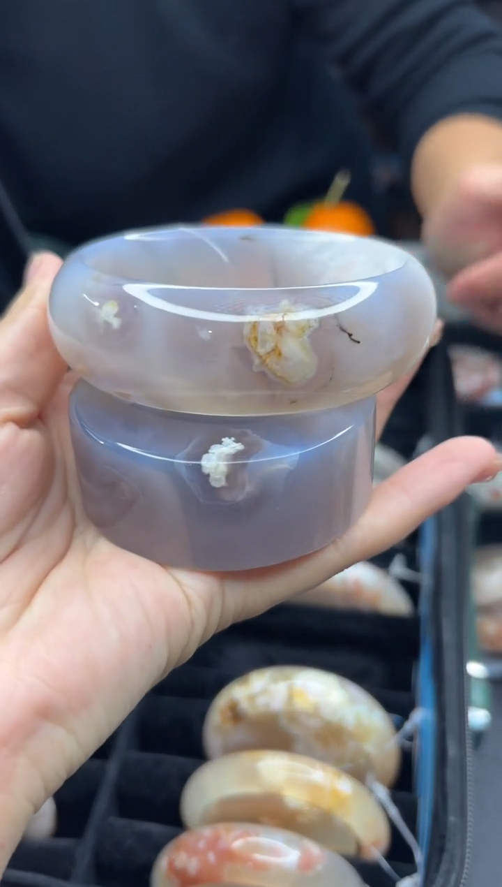 【闪购商品】石英质玉手镯未镶嵌282（65圈赠送镯心）