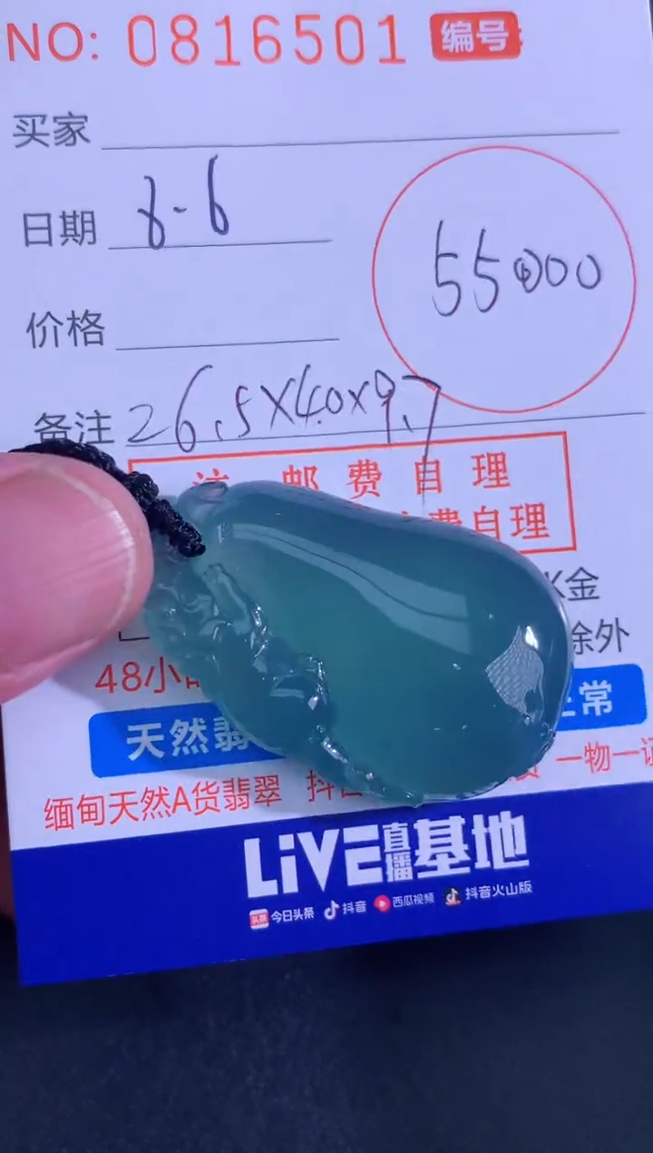翡翠未镶嵌颈饰天然A货翡翠