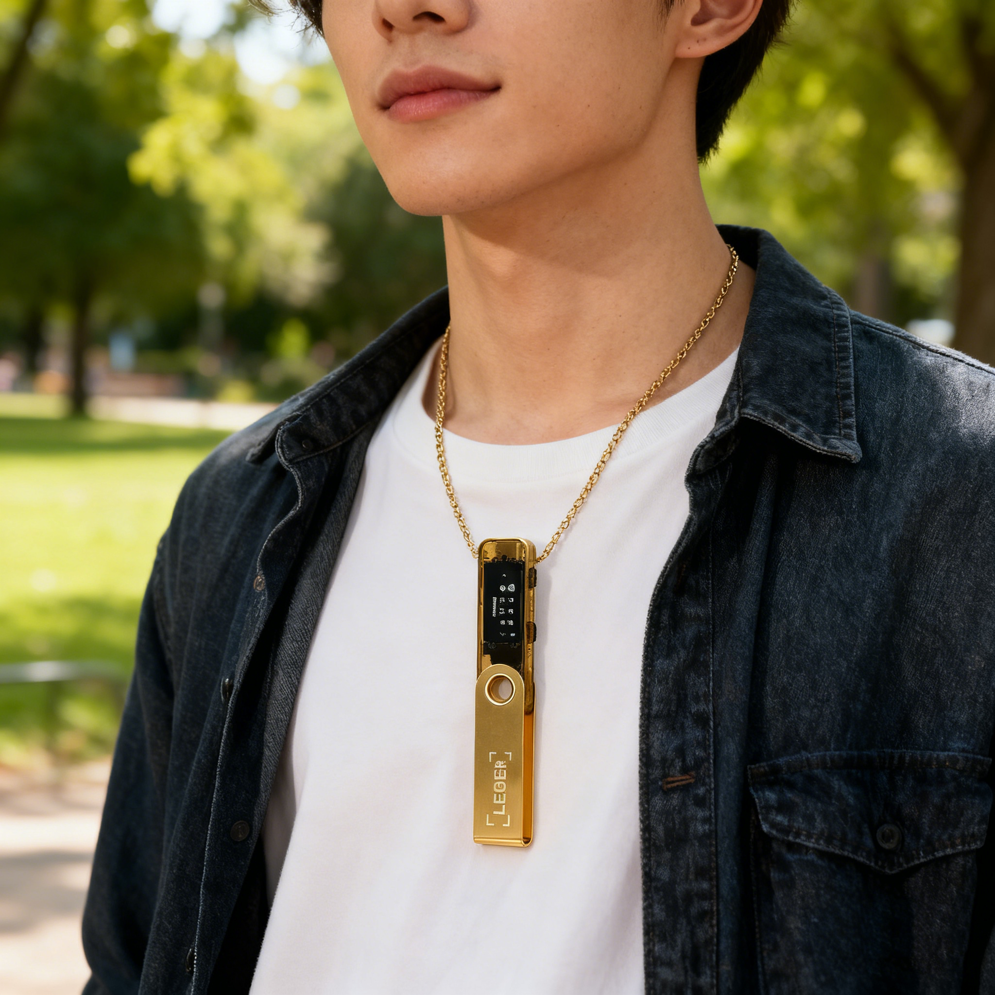 合金亚克力项链 Ledger sp加密时尚潮流项链安全存储 
