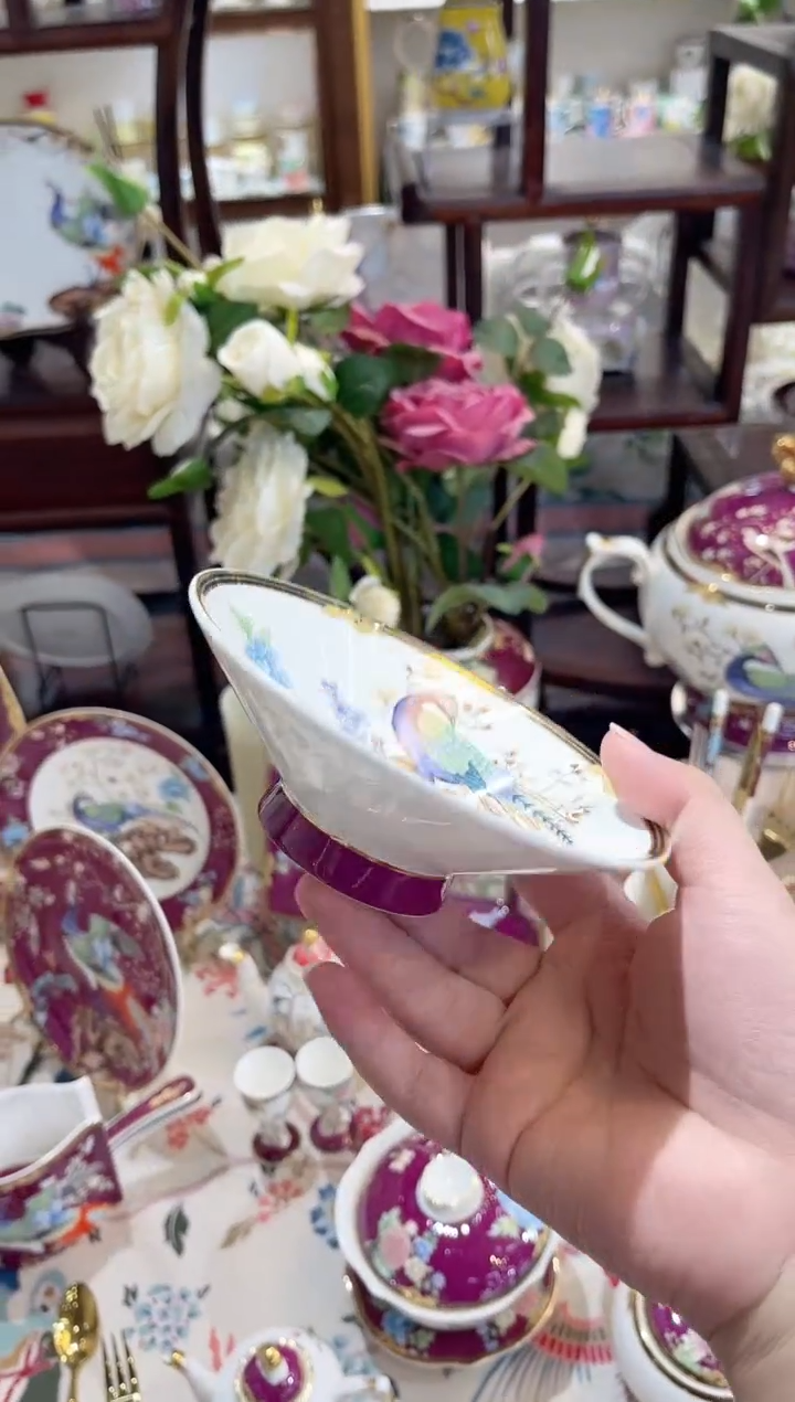 36%以上骨粉骨瓷5英寸斗笠碗