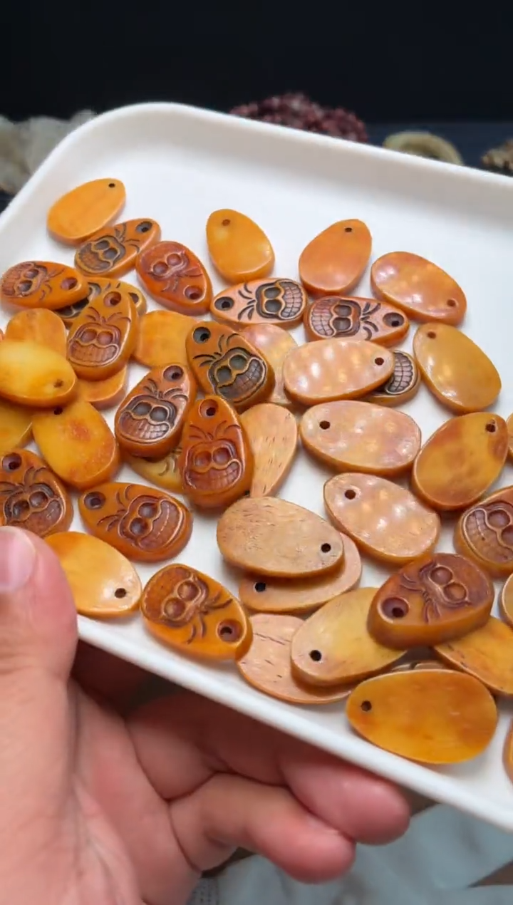 牛骨其他P508-阿呆3个-有棕裂