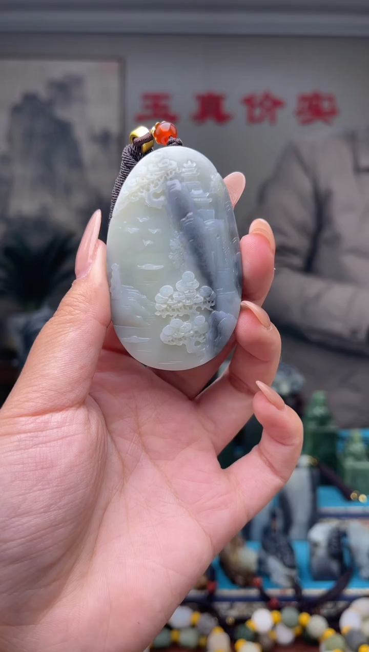 未镶嵌和田玉挂件1