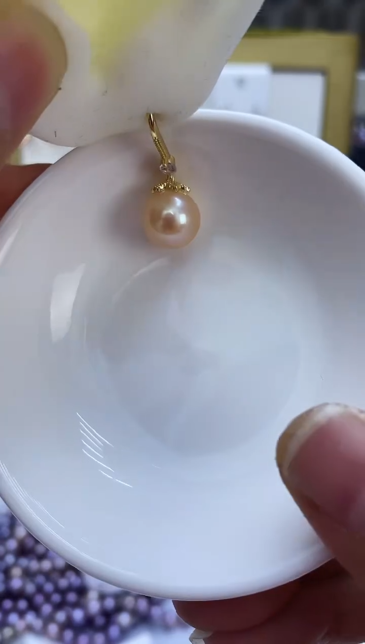 银S925镶嵌耳饰淡水珍珠120