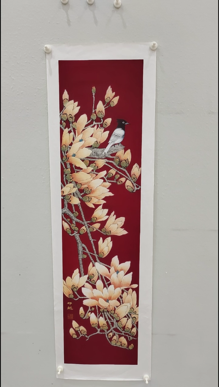 书法邓越 工笔玉兰  4平尺