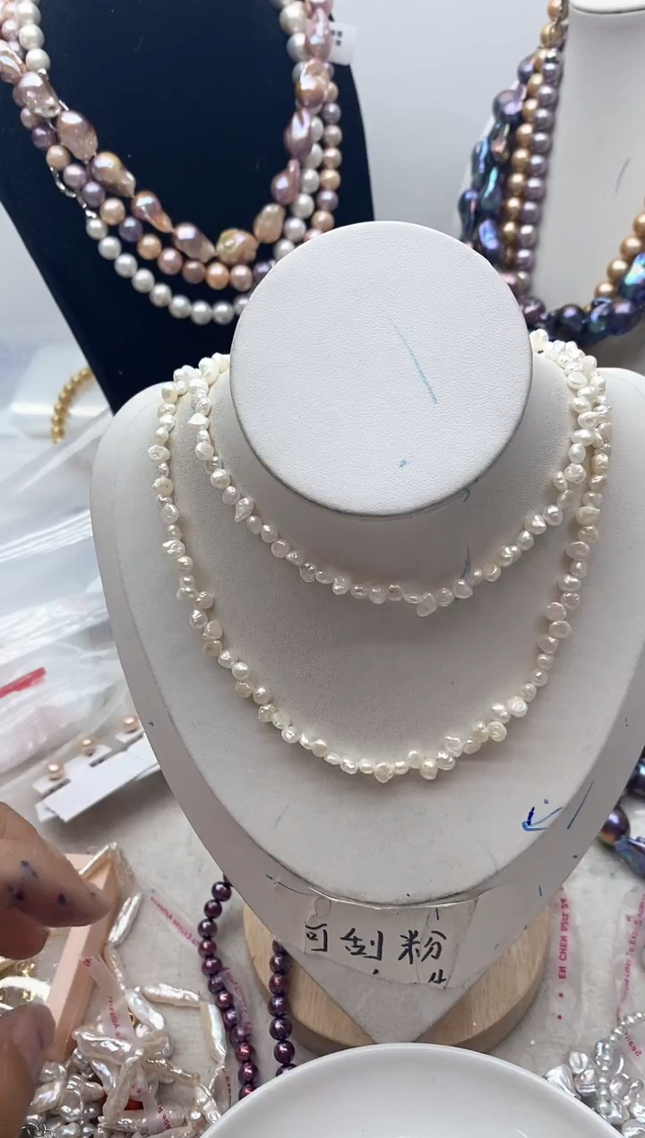 【闪购商品】淡水珍珠颈饰钛钢147