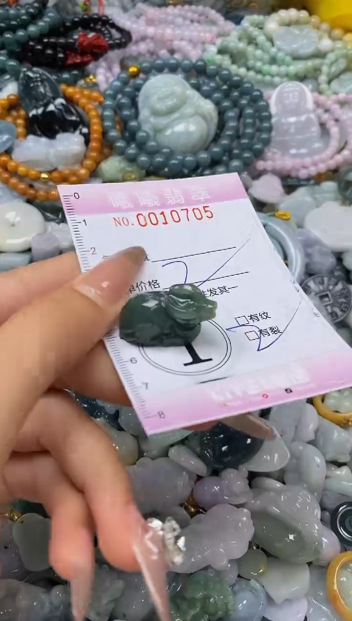 翡翠未镶嵌颈饰闪购0010705