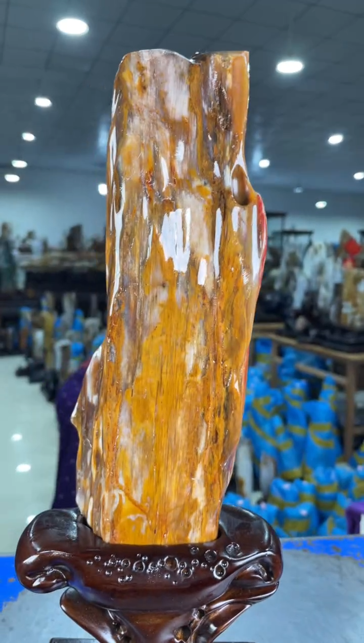 【闪购商品】硅化玉摆件未镶嵌35