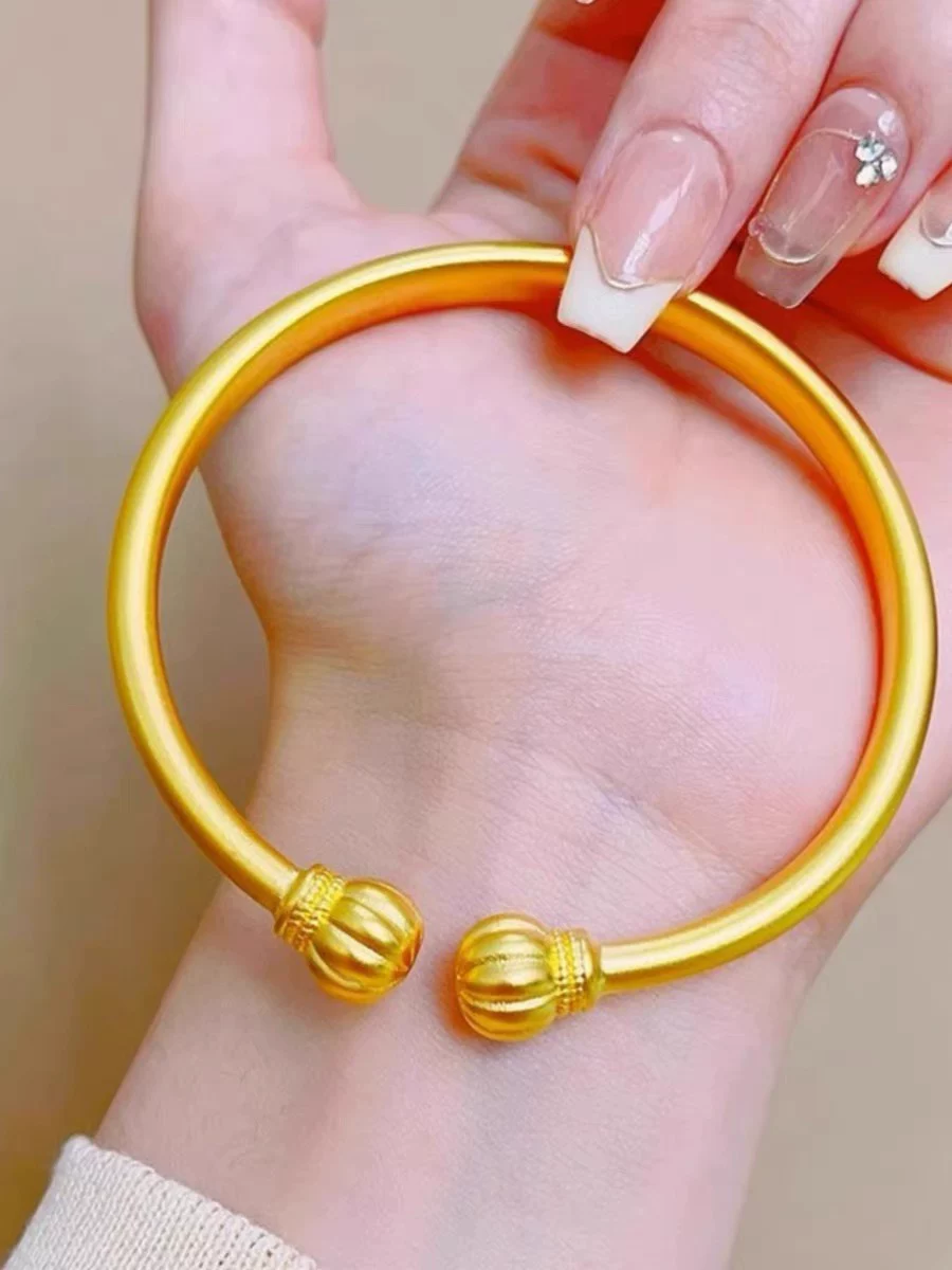 合金手镯 高定南瓜手镯时尚潮流百搭款开口