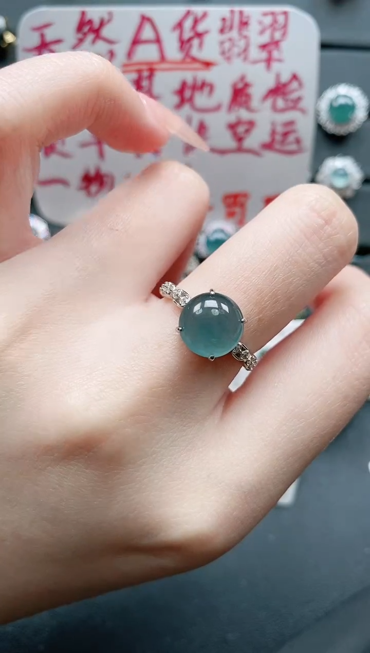 【闪购商品】翡翠戒指银S925镶嵌11111111