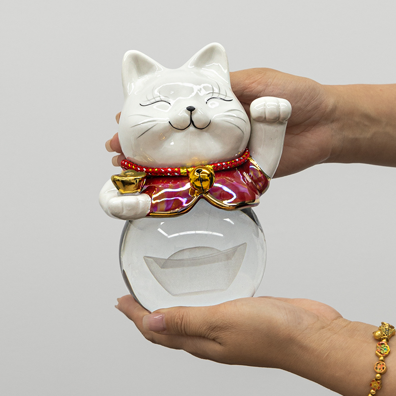 水晶招财猫丨最新设计师款丨一二力荐
