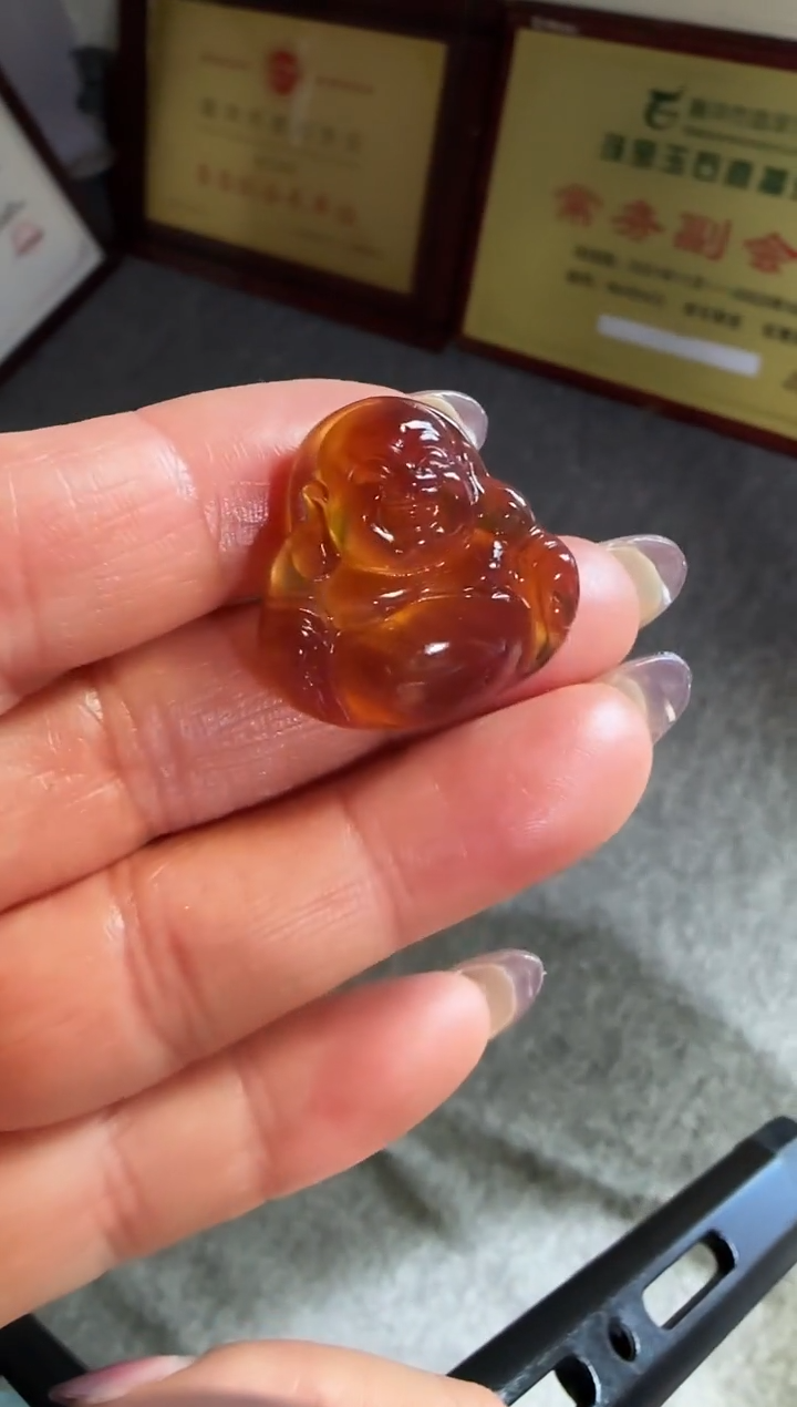 琥珀颈饰未镶嵌#38缅甸琥珀吊坠