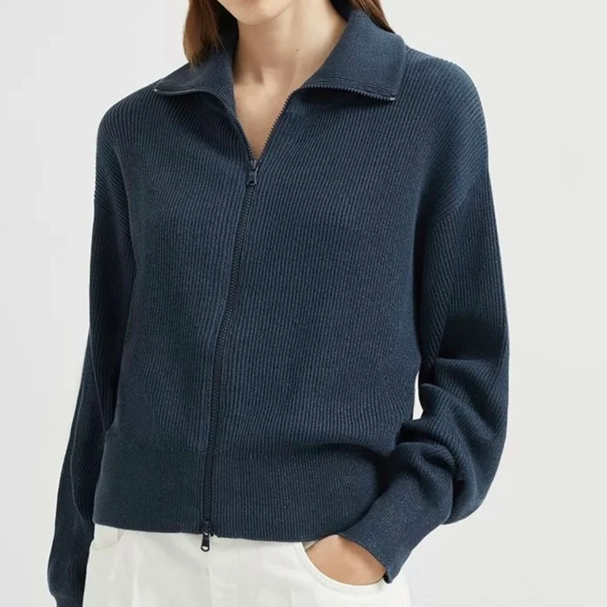 秋季针织开衫款公主袖女毛针织衫开衫短款连帽