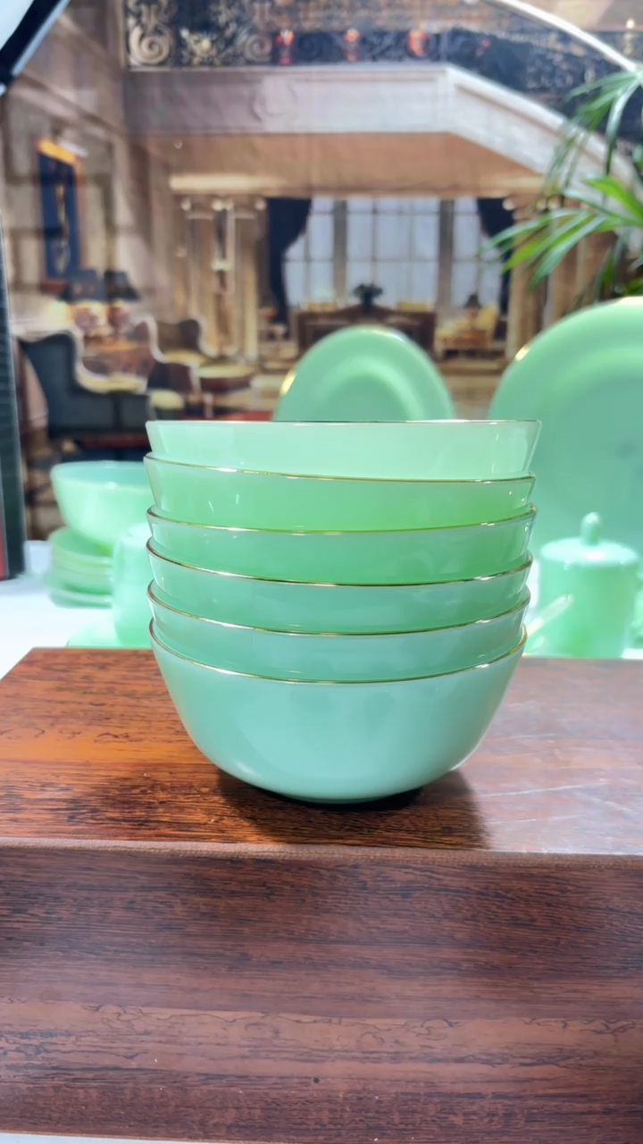 【闪购商品】..5.5英寸玉瓷碗6个口径13.8厘米 