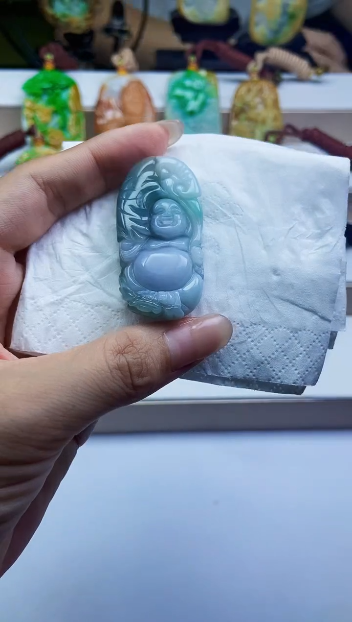 颈饰未镶嵌翡翠翡翠A货