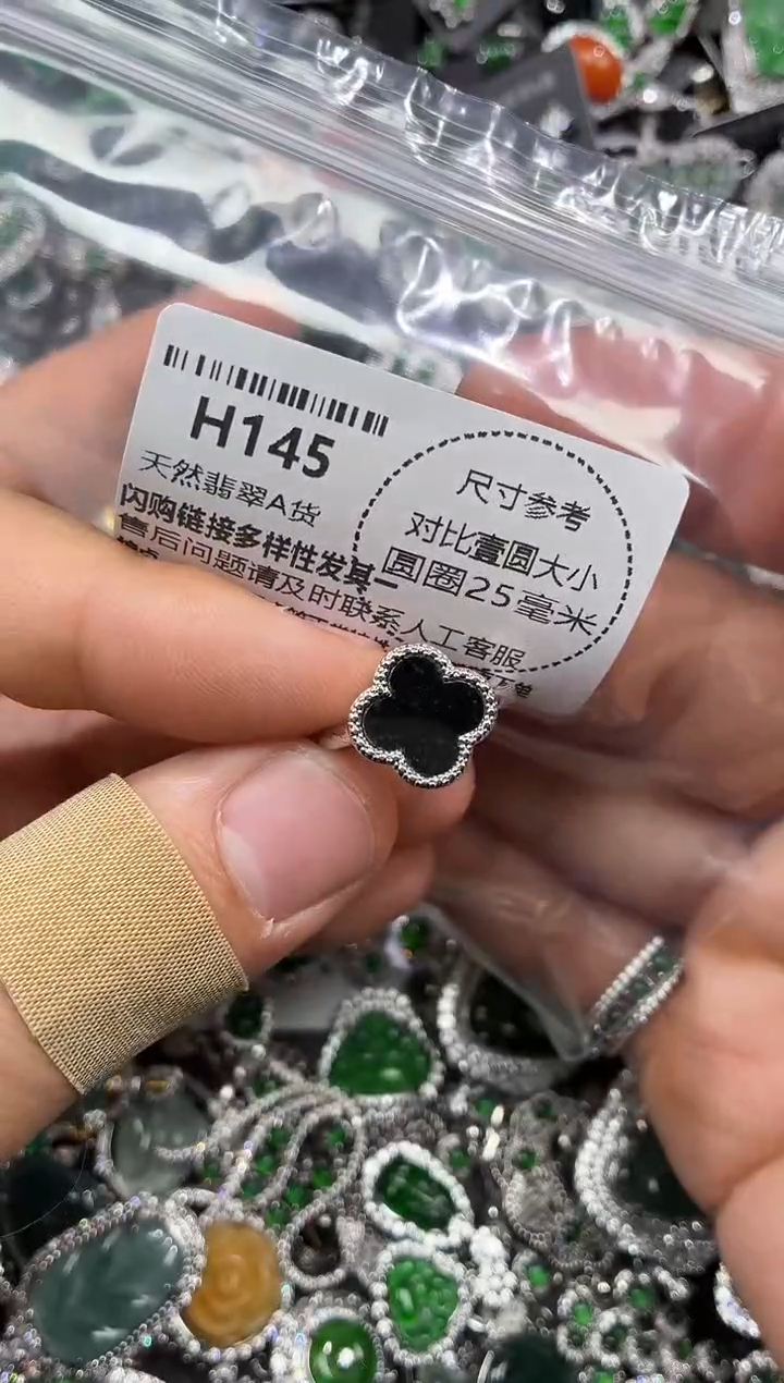 颈饰未镶嵌翡翠H145戒指
