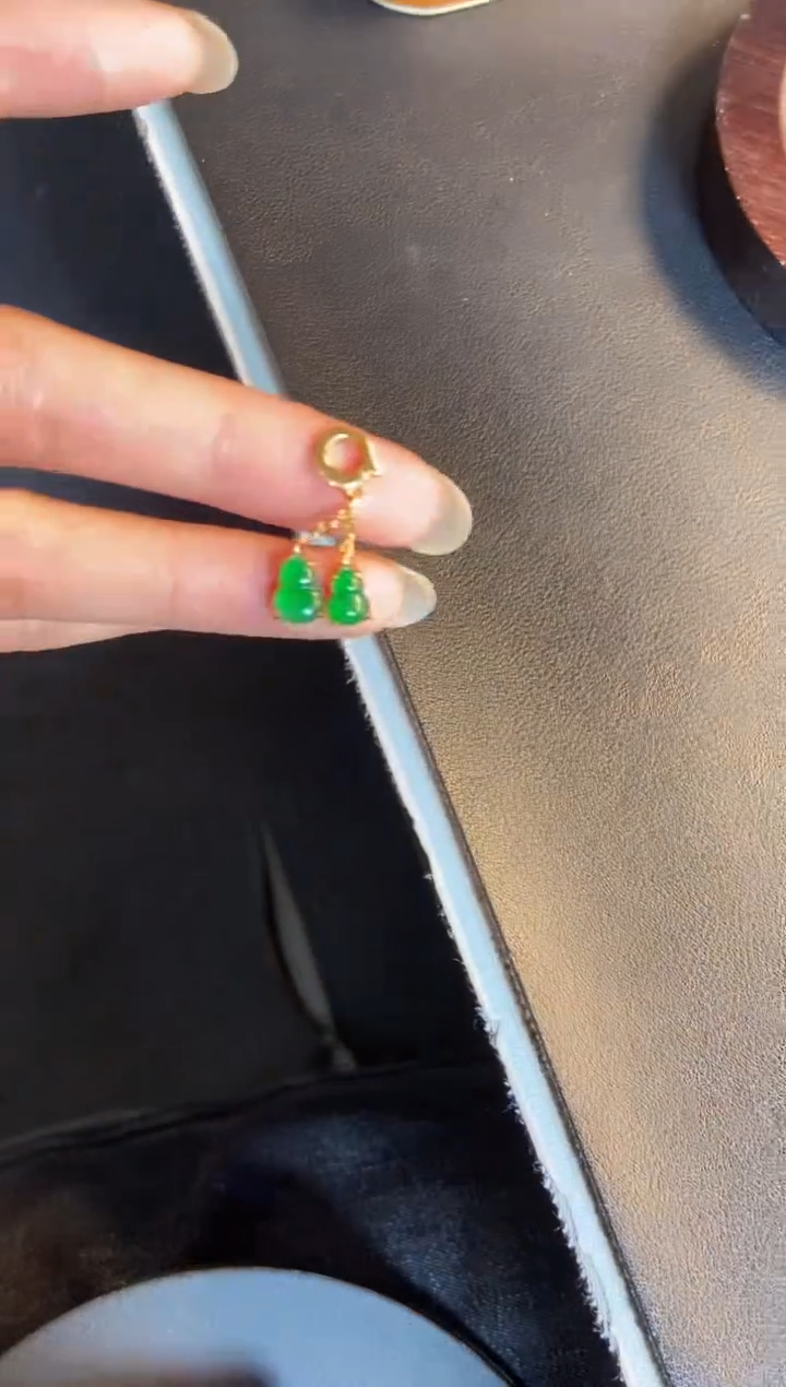 吊坠(不含链)银S925镶嵌翡翠1