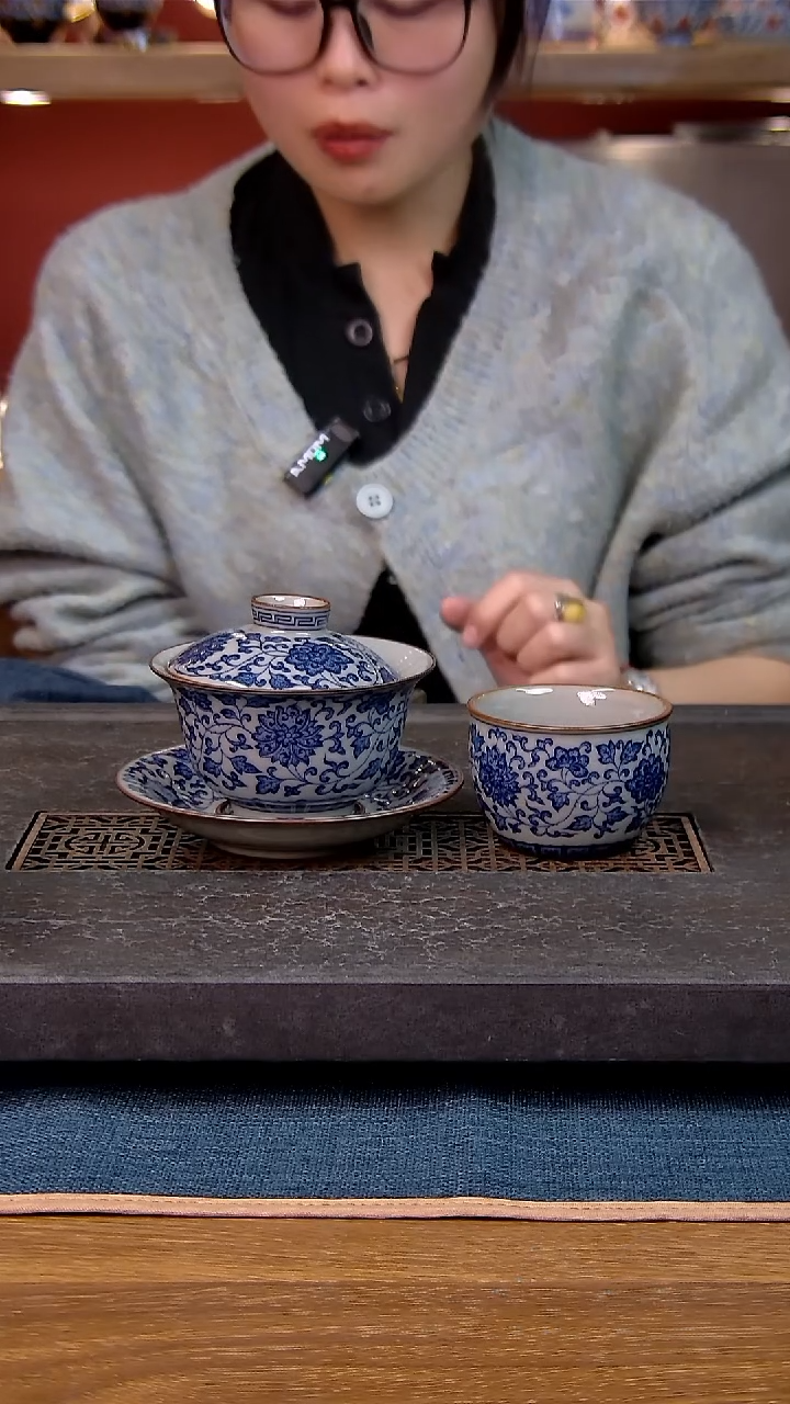 简装家用款2件套 老陶泥开片纹陶瓷茶具