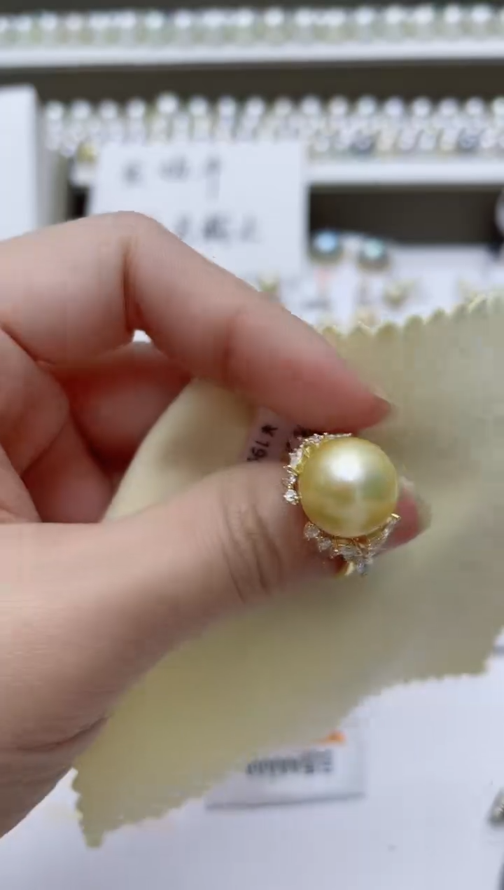 【闪购商品】海水珍珠戒指银S925镶嵌A40