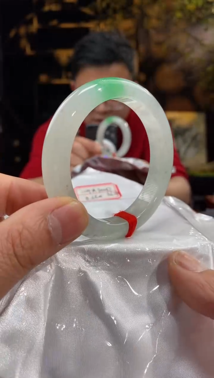 【闪购商品】翡翠手镯未镶嵌90087-天然翡翠a货56.8圈口