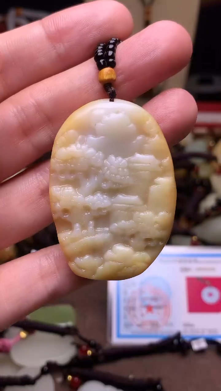 颈饰未镶嵌和田玉新疆料青海料清水和田玉吊坠
