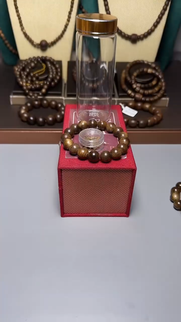 沉香海南金沙叶1.2圆珠单圈