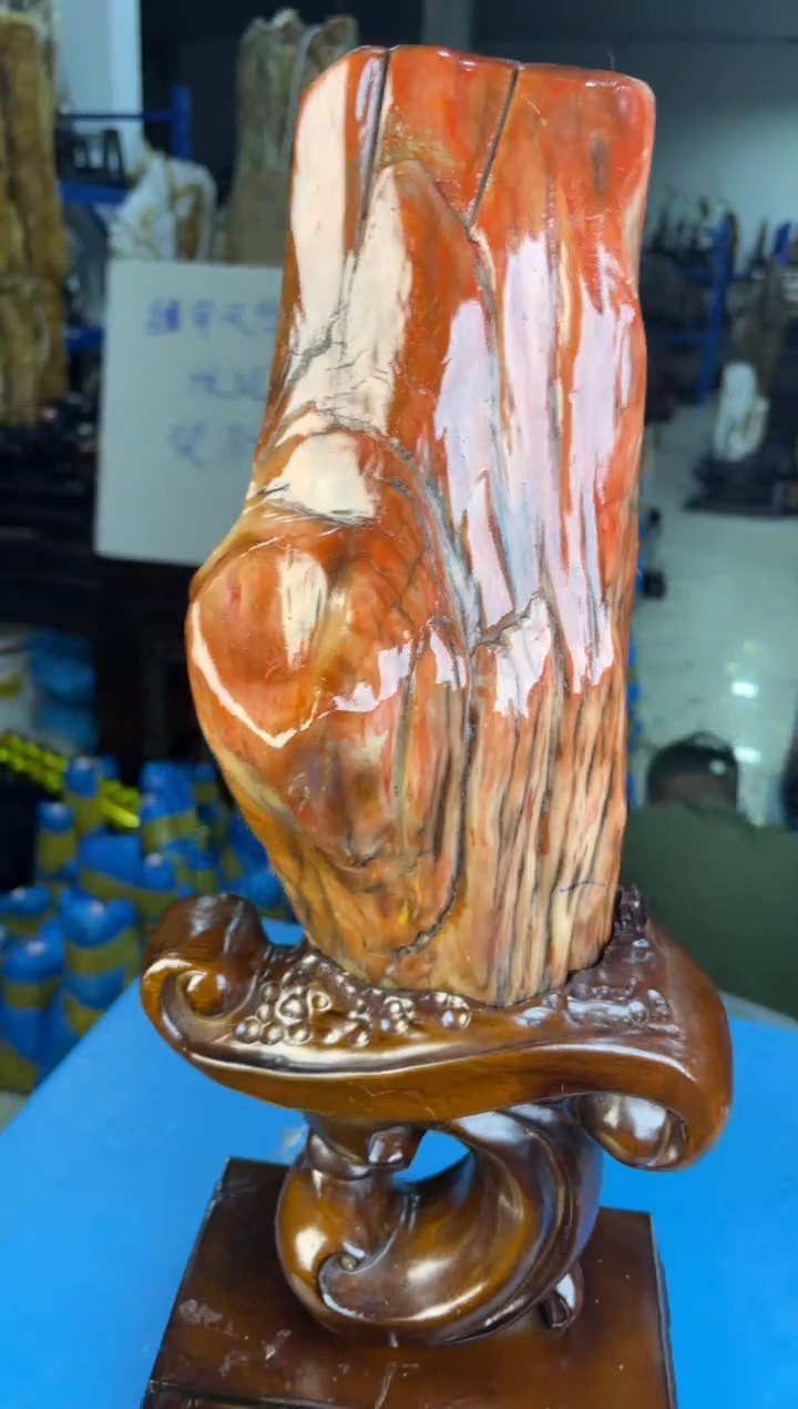 未镶嵌摆件硅化玉16