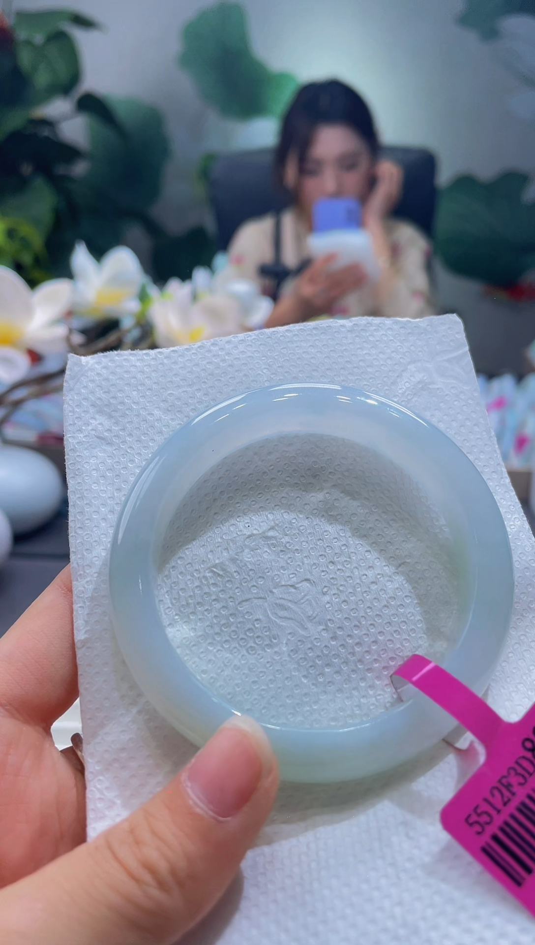 翡翠未镶嵌手镯805手镯55