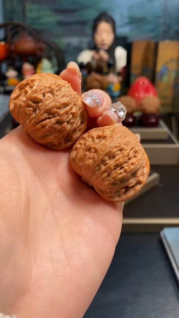 【闪购商品】文玩核桃把件H263磨盘40