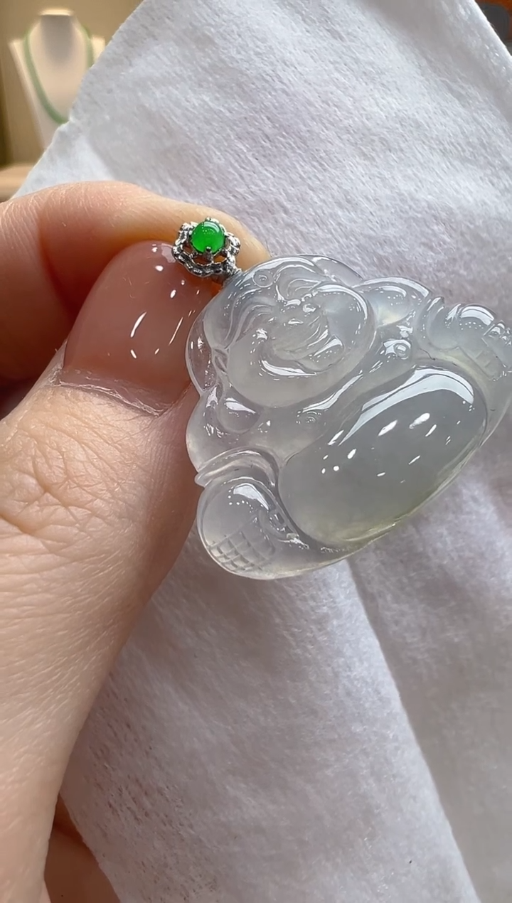 【闪购商品】翡翠吊坠(不含链)18K金镶嵌多样性发货拍一发一