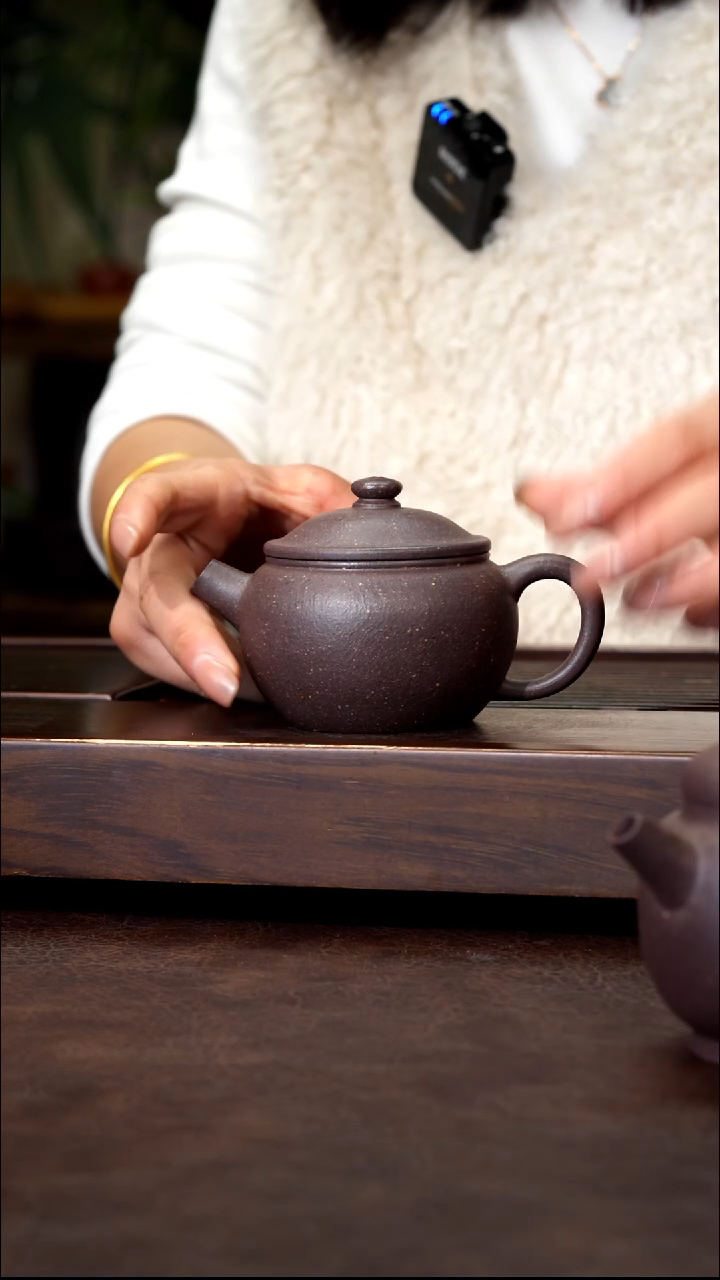 茶壶紫砂粗砂天青大巨轮170cc