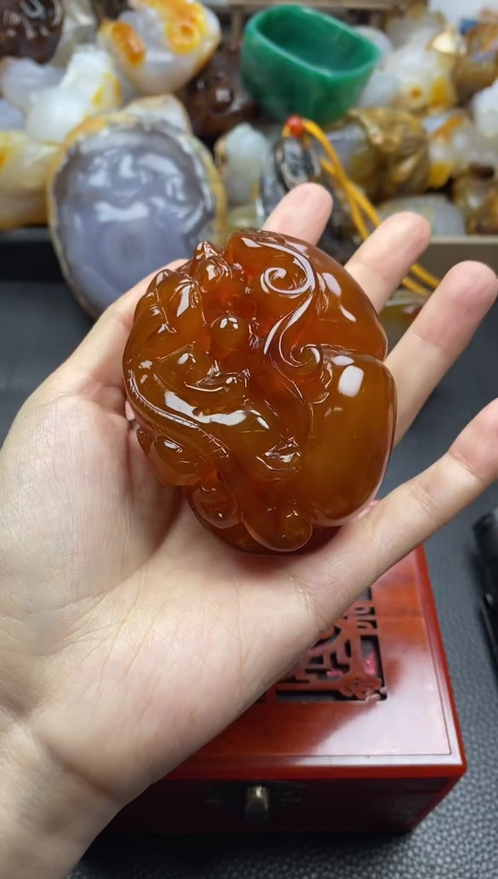 未镶嵌手把玛瑙/玉髓玉*00