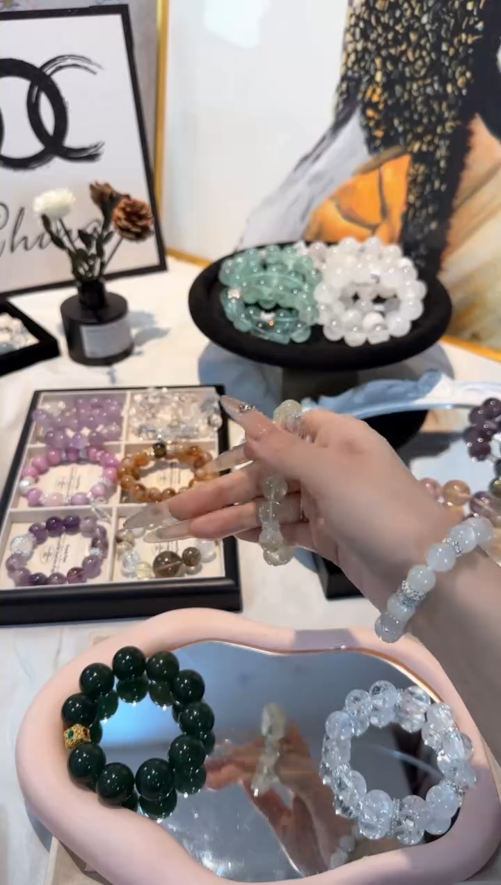 水晶手串未镶嵌白月光