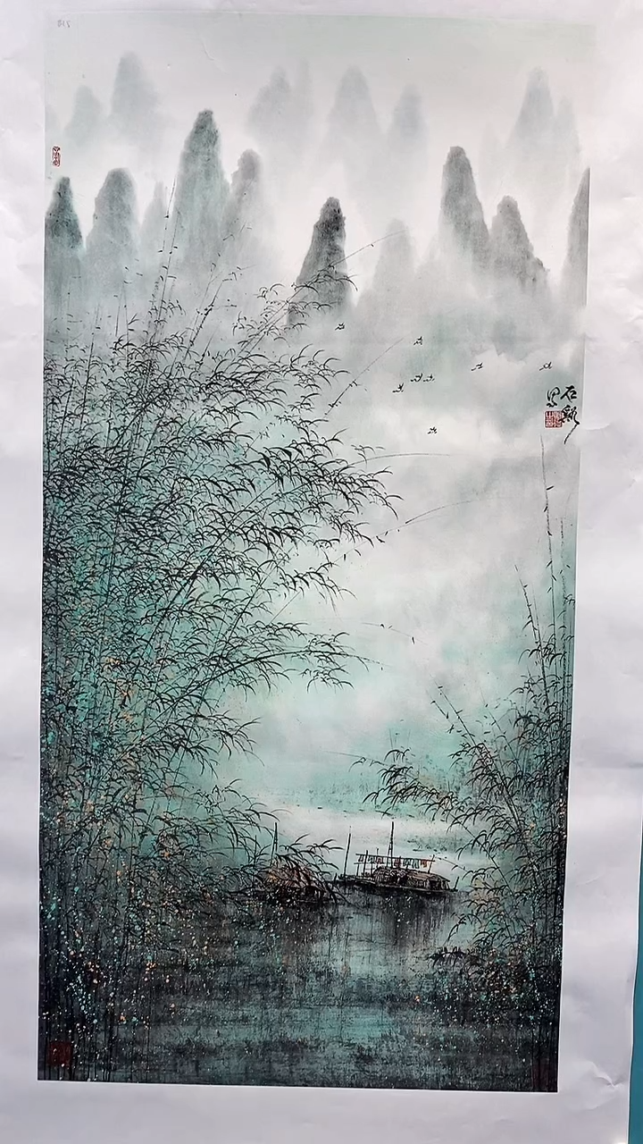 国画画都展厅明德老师国画作品22