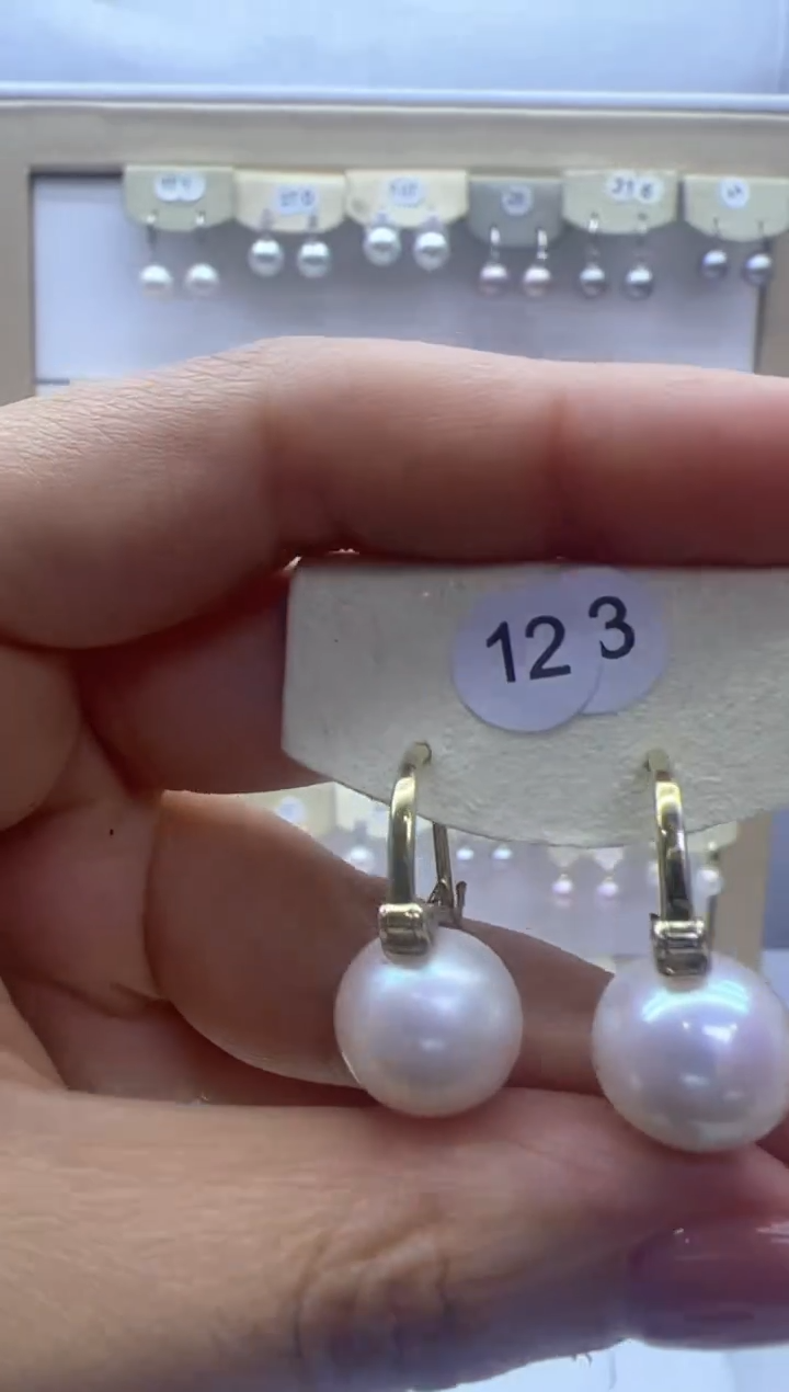 【闪购商品】淡水珍珠耳饰银S925镶嵌123
