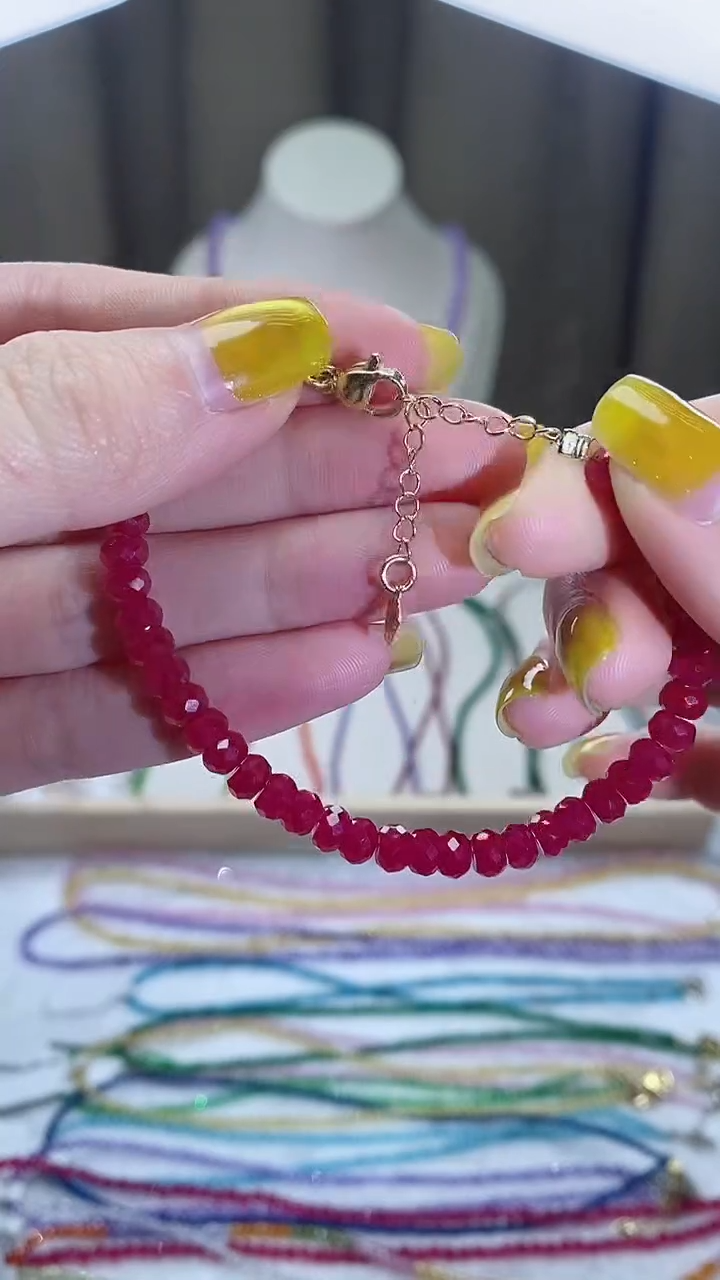 【闪购商品】红宝石手链14K金镶嵌诗宁甄选珠宝SYZB61