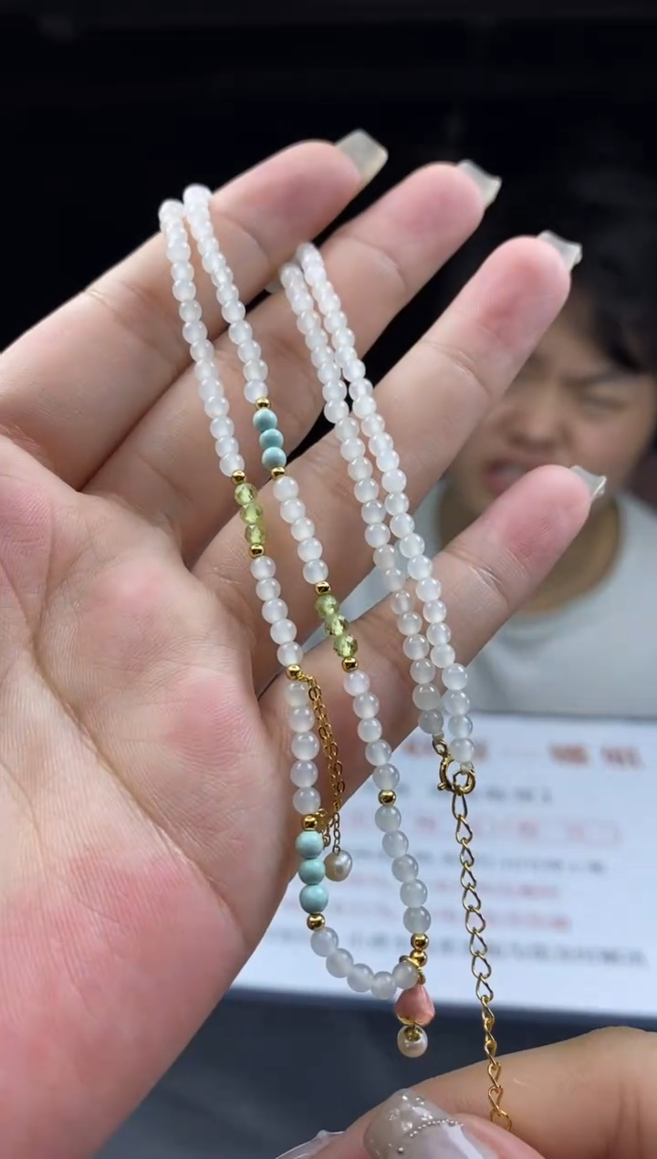 和田玉银S925镶嵌项链多样性-项链-X902