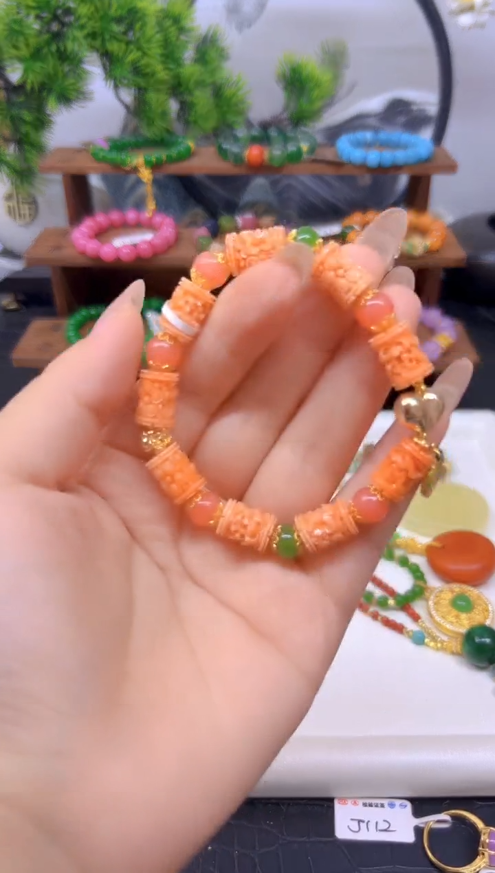 玛瑙/玉髓手链未镶嵌S807
