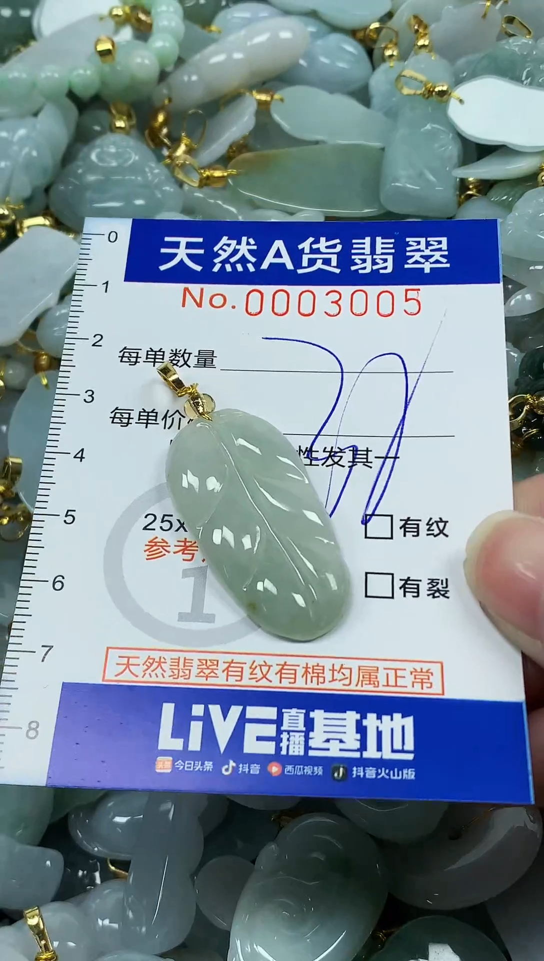 颈饰未镶嵌翡翠 纯天然a货翡翠