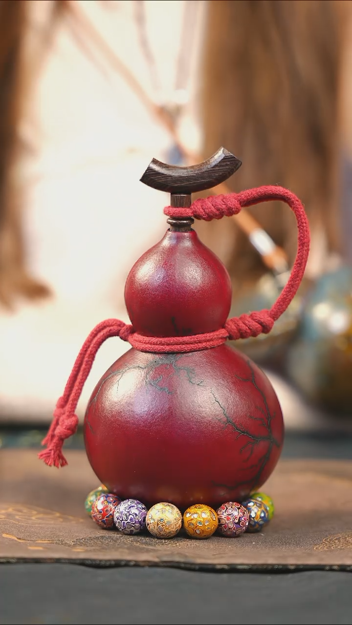 【闪购商品】WD115大漆酒葫芦不包手串及旋转底座