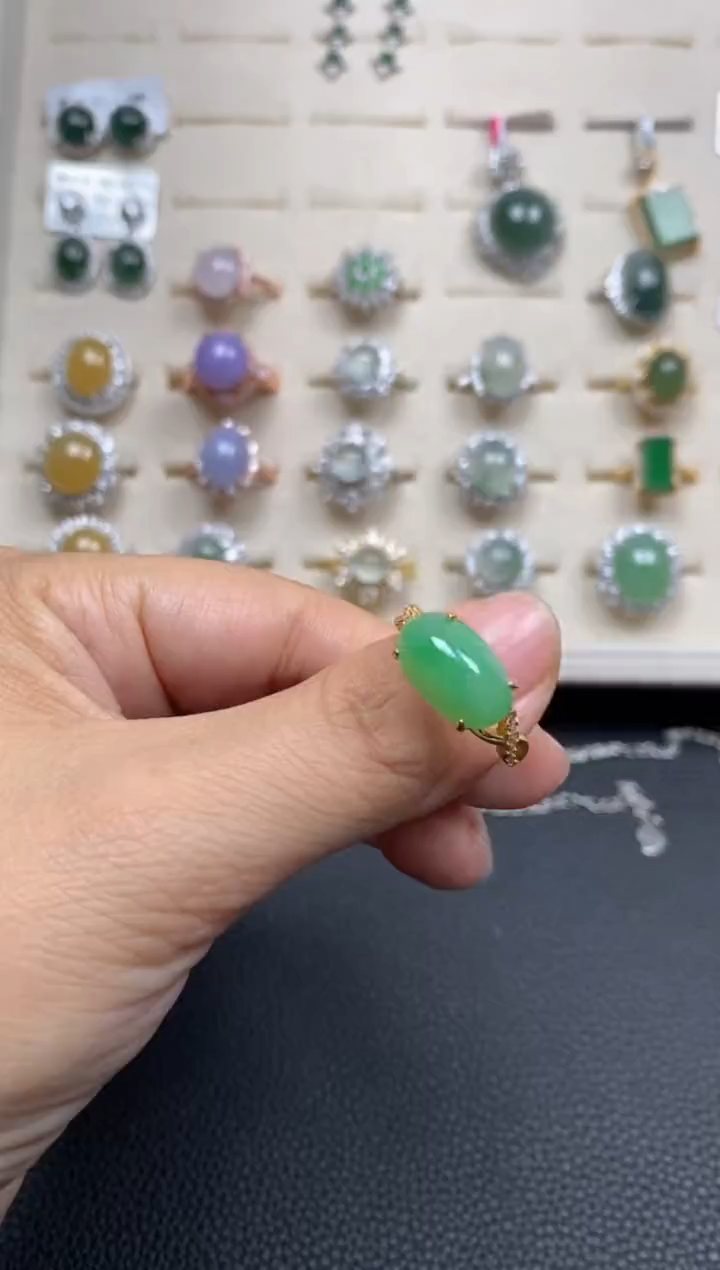【闪购商品】翡翠戒指银S925镶嵌11111111
