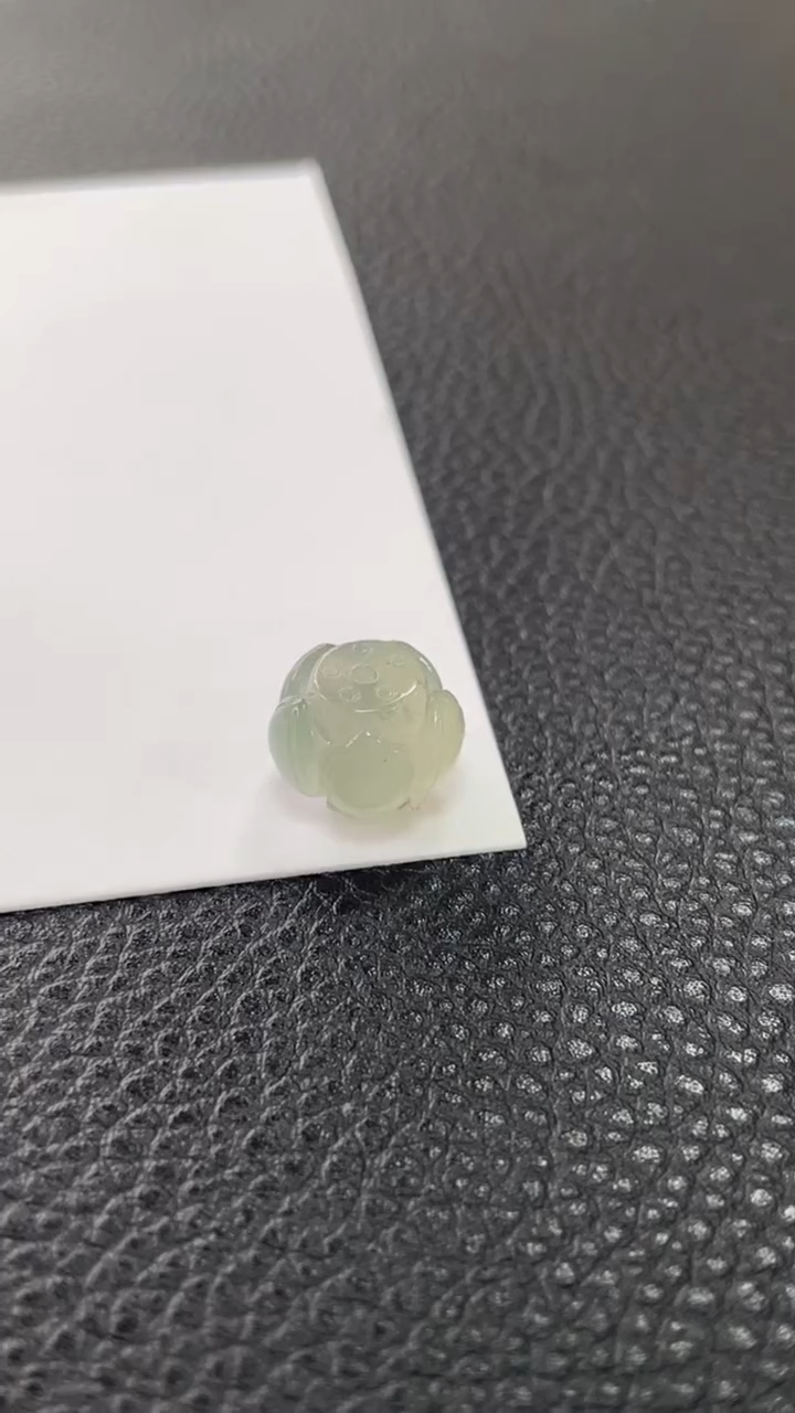 【闪购商品】定制翡翠未镶嵌11.9*9.1莲花珠1500+150