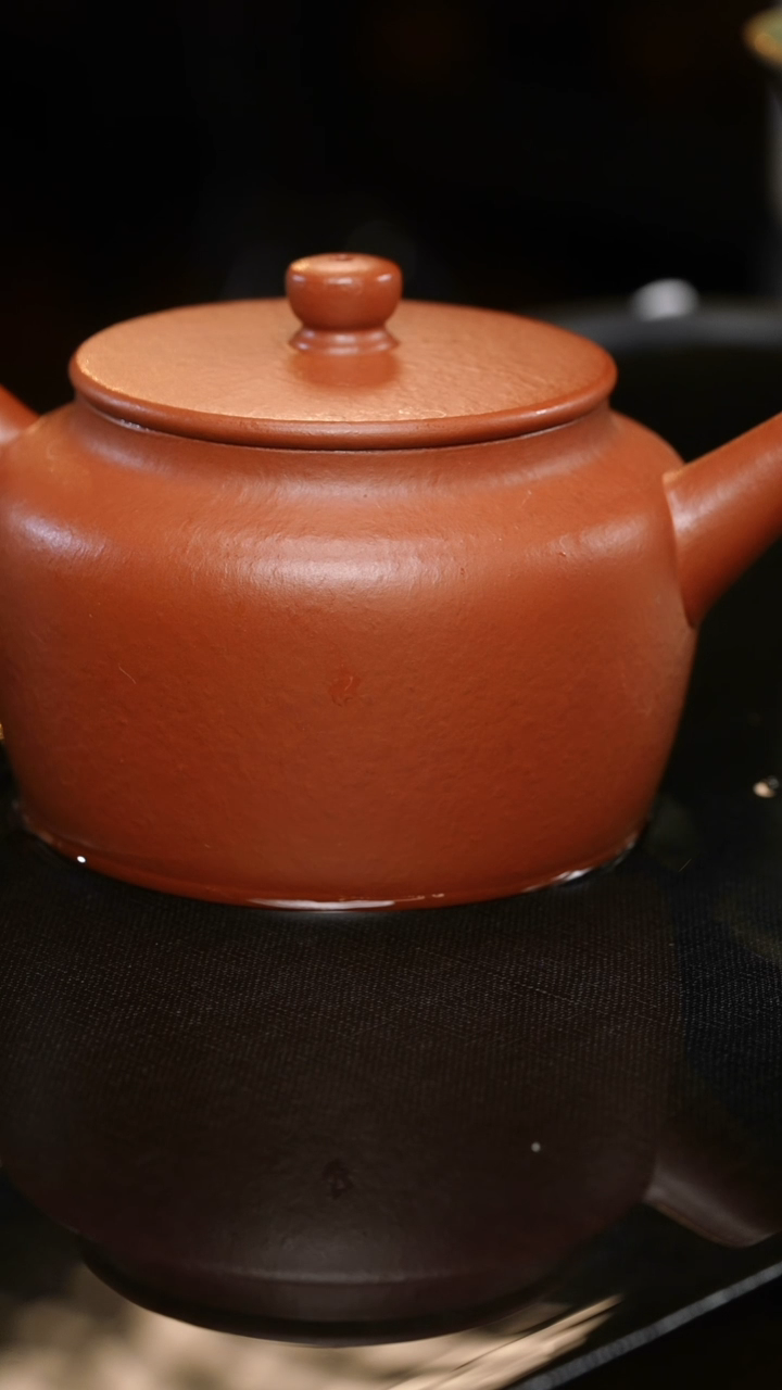 茶壶紫砂挥*人100，桑扁，朱泥，150cc