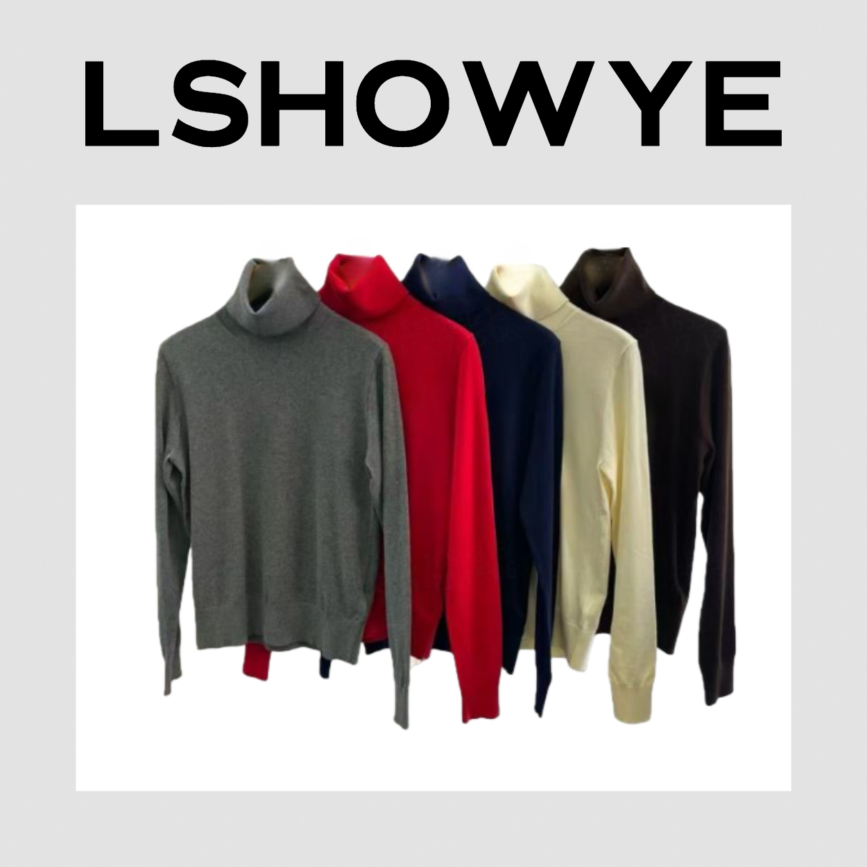 LSHOWYE｜高领针织打底衫 C5630