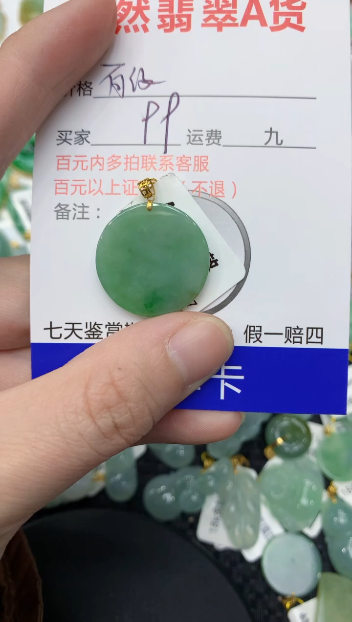 【闪购商品】翡翠颈饰18K金镶嵌11111111