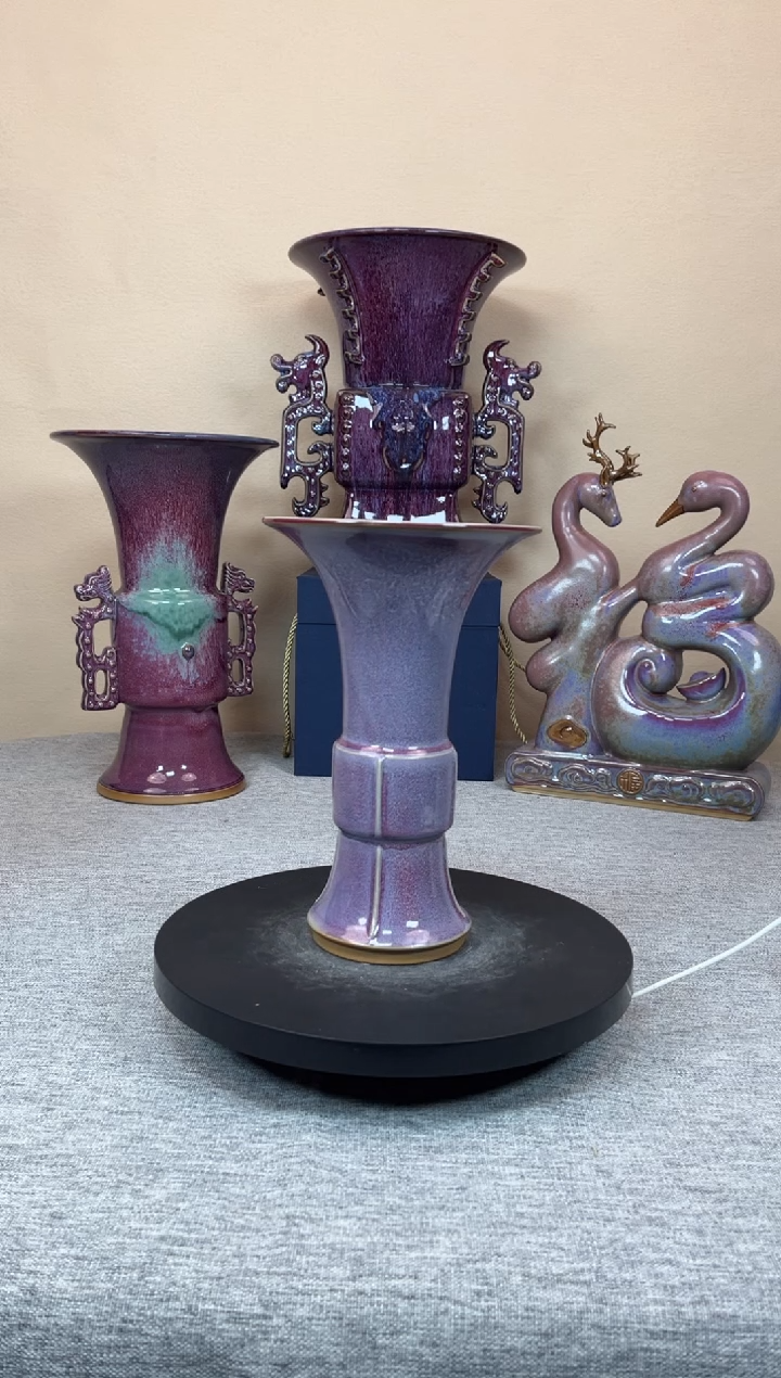 摆件陶神垕钧瓷收藏工艺品