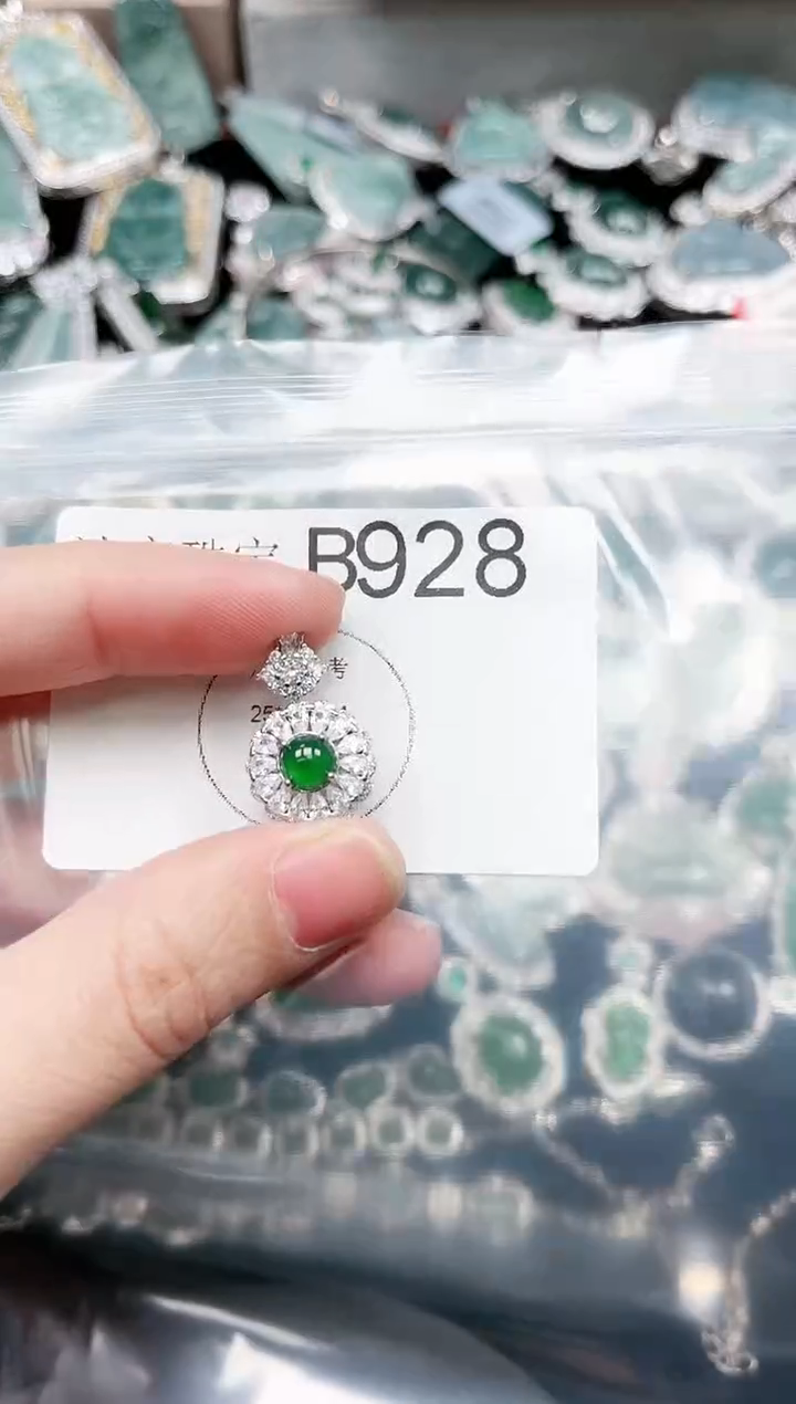 【闪购商品】翡翠颈饰未镶嵌928赠皮绳