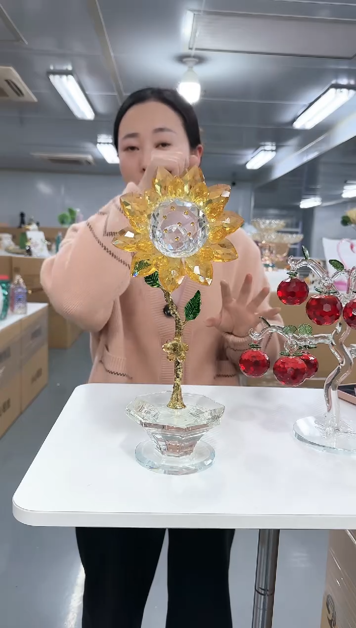 【闪购商品】无铅玻璃花间集0026向日葵