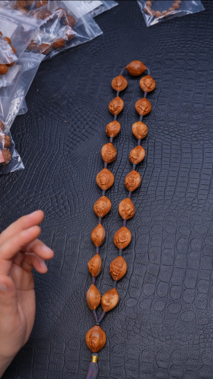 手串/手链橄榄核浮雕十八罗汉25