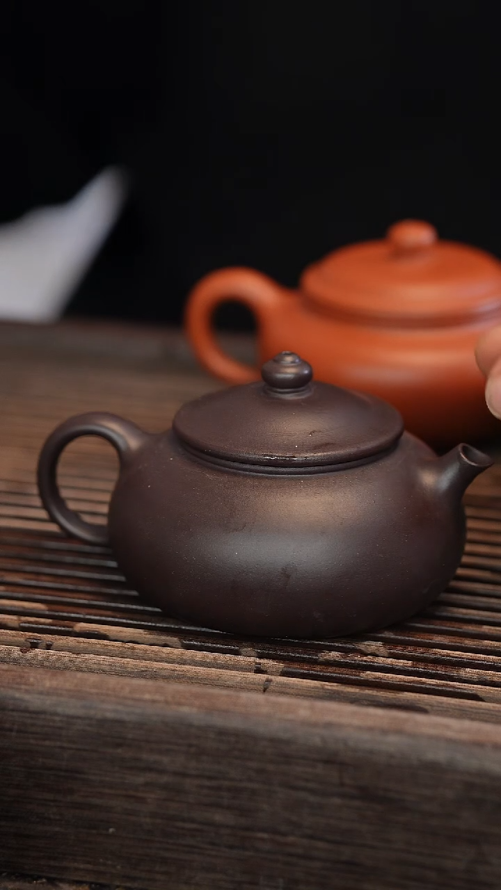 茶壶紫砂蓝莲花寒江200cc
