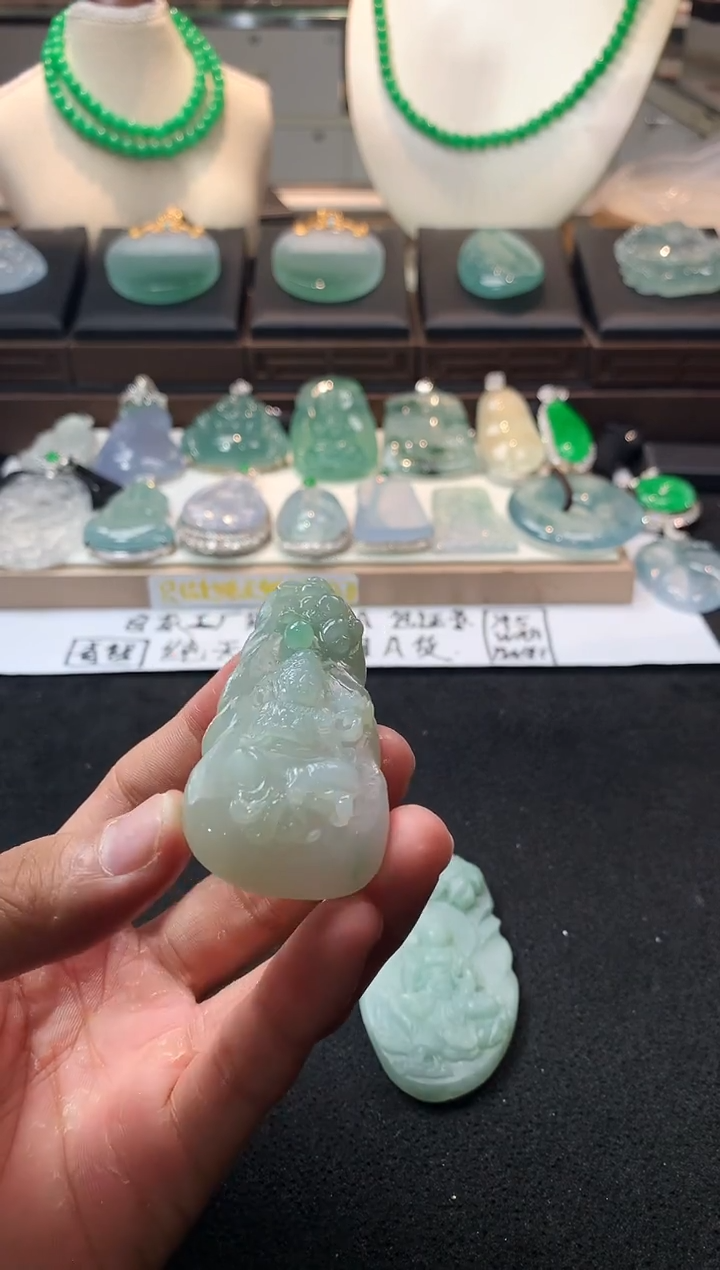未镶嵌定制翡翠微***计  5057毛货不退不换